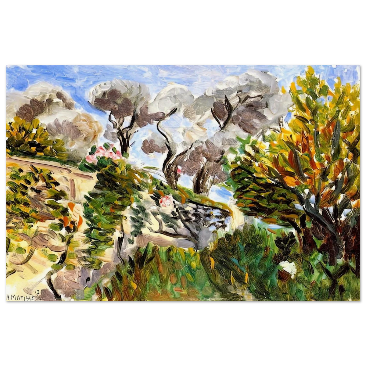 OLIVE TREES RENOIR S GARDEN IN CAGNES 1917 Poster | Henri Matisse Poster | Henri Matisse Print