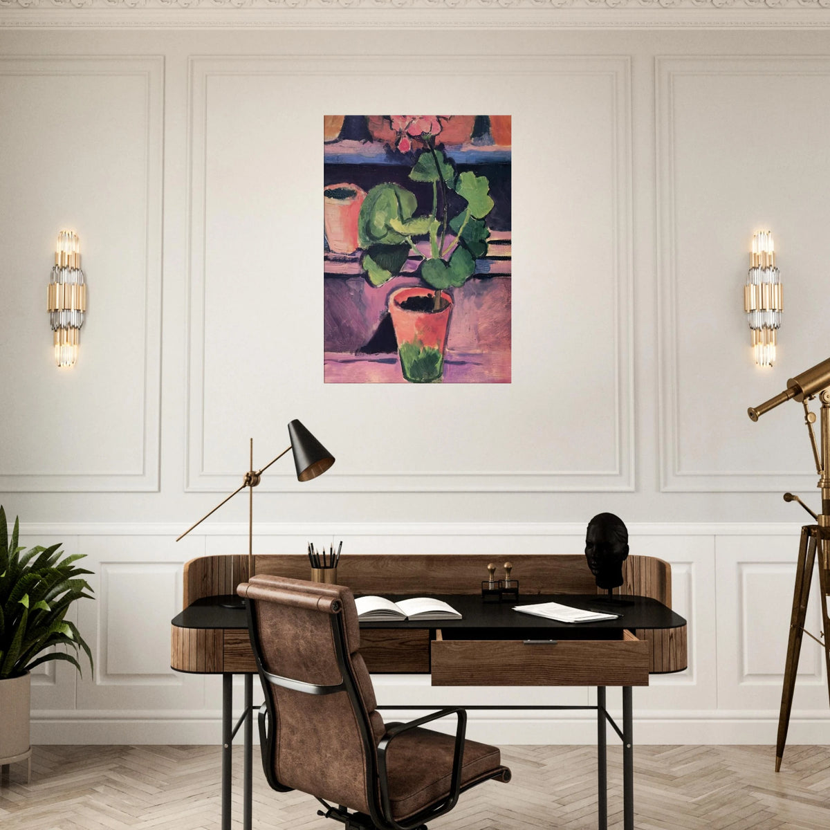POT OF GERANIUMS 1912 Canvas | Henri Matisse Canvas | Henri Matisse Print