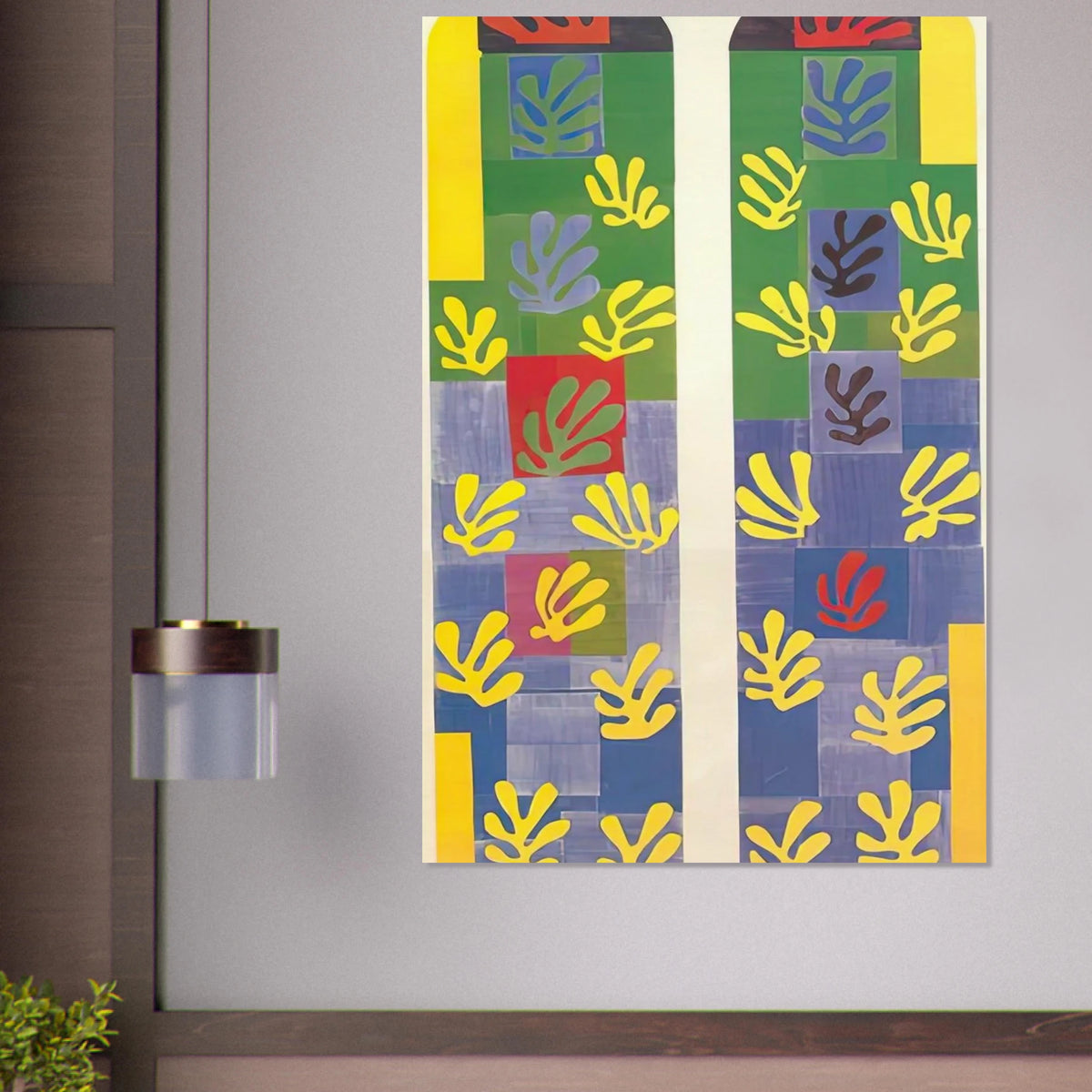 STAINED GLASS WINDOW WINDOW OF THE ABSIDE OF THE ROSARY CHAPEL 1949 Poster | Henri Matisse Poster | Henri Matisse Print