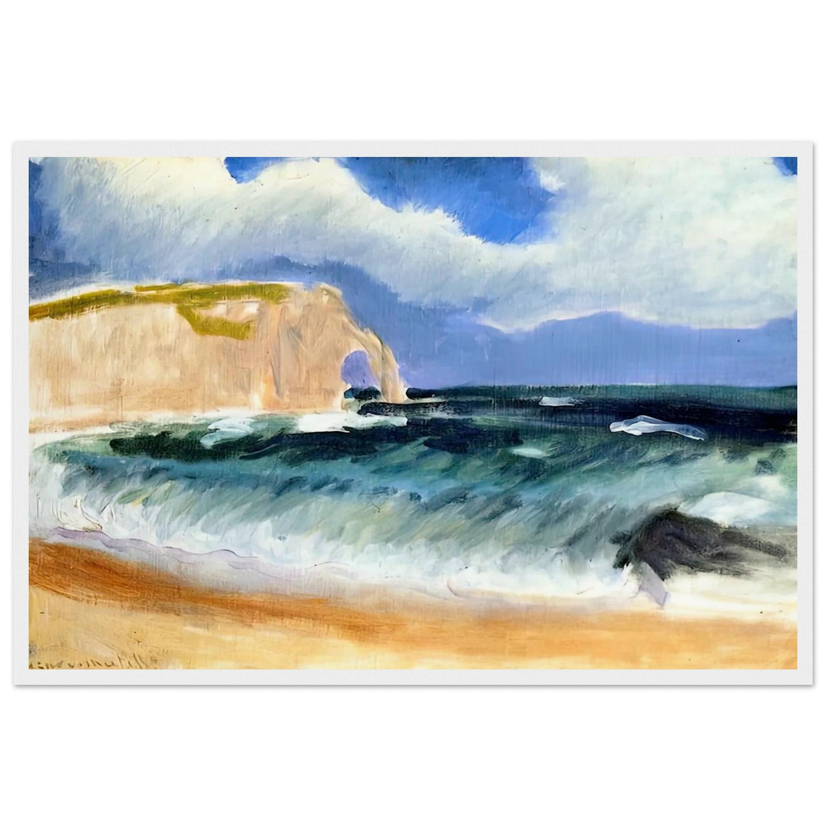 GALE AT ETRETAT 1920 Framed Poster | Henri Matisse Framed Prints Wall Art | Henri Matisse Print