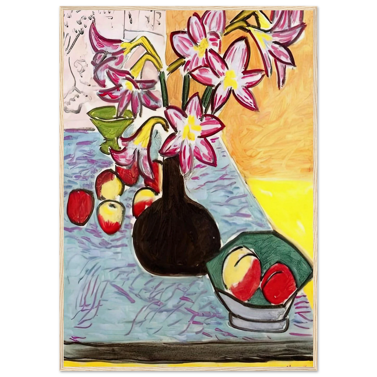 VASE OF AMARYLLIS 1941 Framed Poster | Henri Matisse Framed Prints Wall Art | Henri Matisse Print