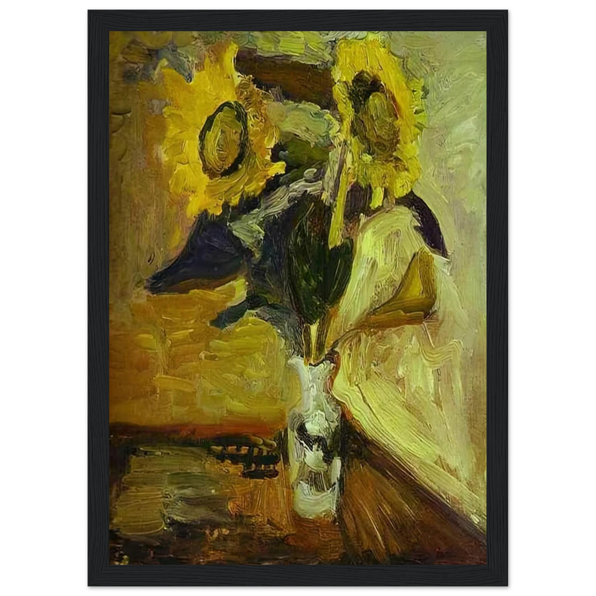 VASE OF SUNFLOWERS 1898 Framed Poster | Henri Matisse Framed Prints Wall Art | Henri Matisse Print