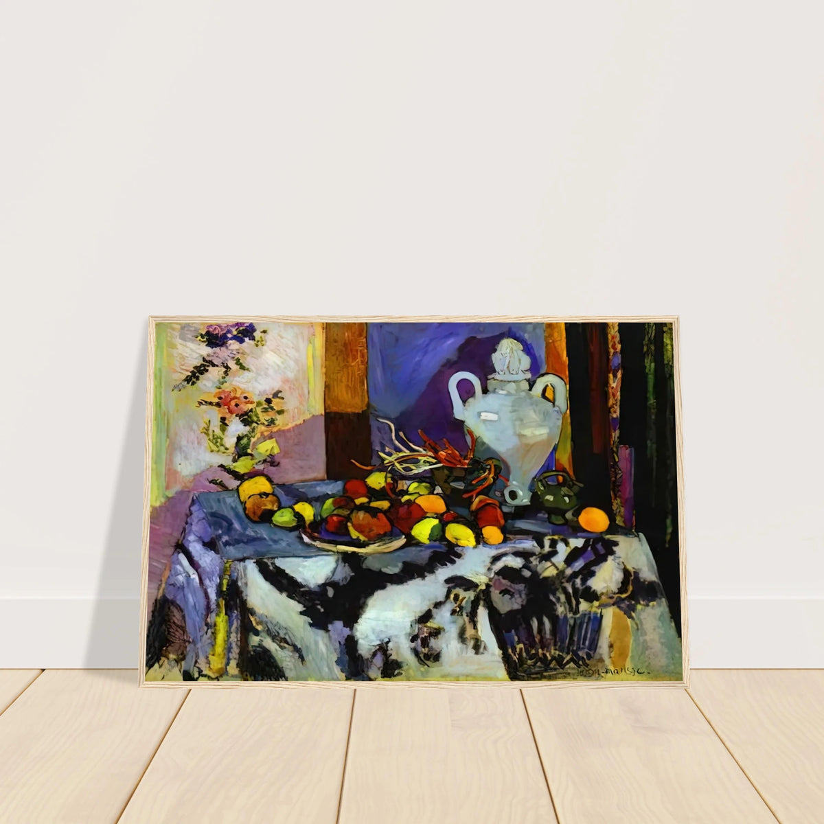 BLUE STILL LIFE Framed Poster | Henri Matisse Framed Prints Wall Art | Henri Matisse Print