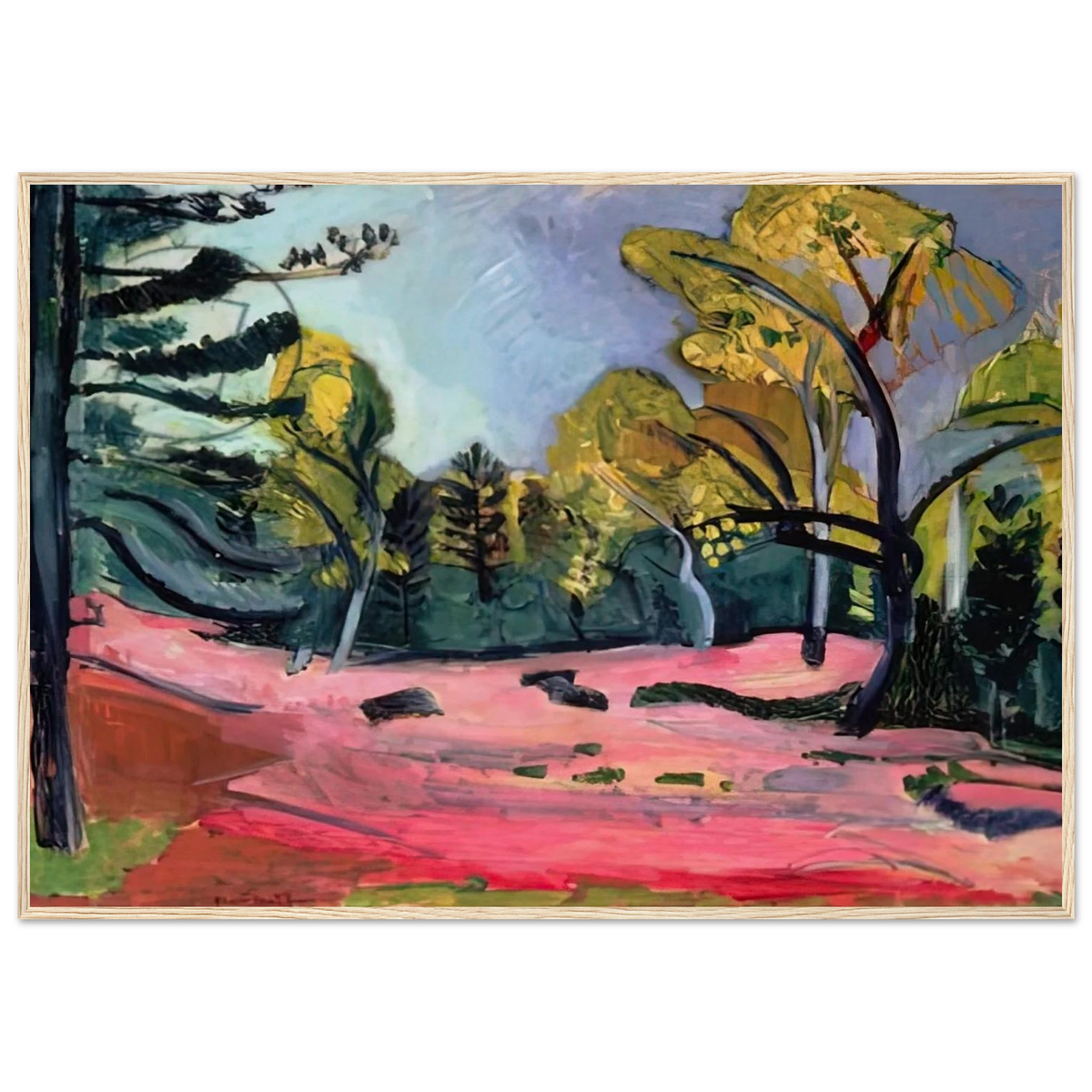 LANDSCAPE 1909 Framed Poster | Henri Matisse Framed Prints Wall Art | Henri Matisse Print