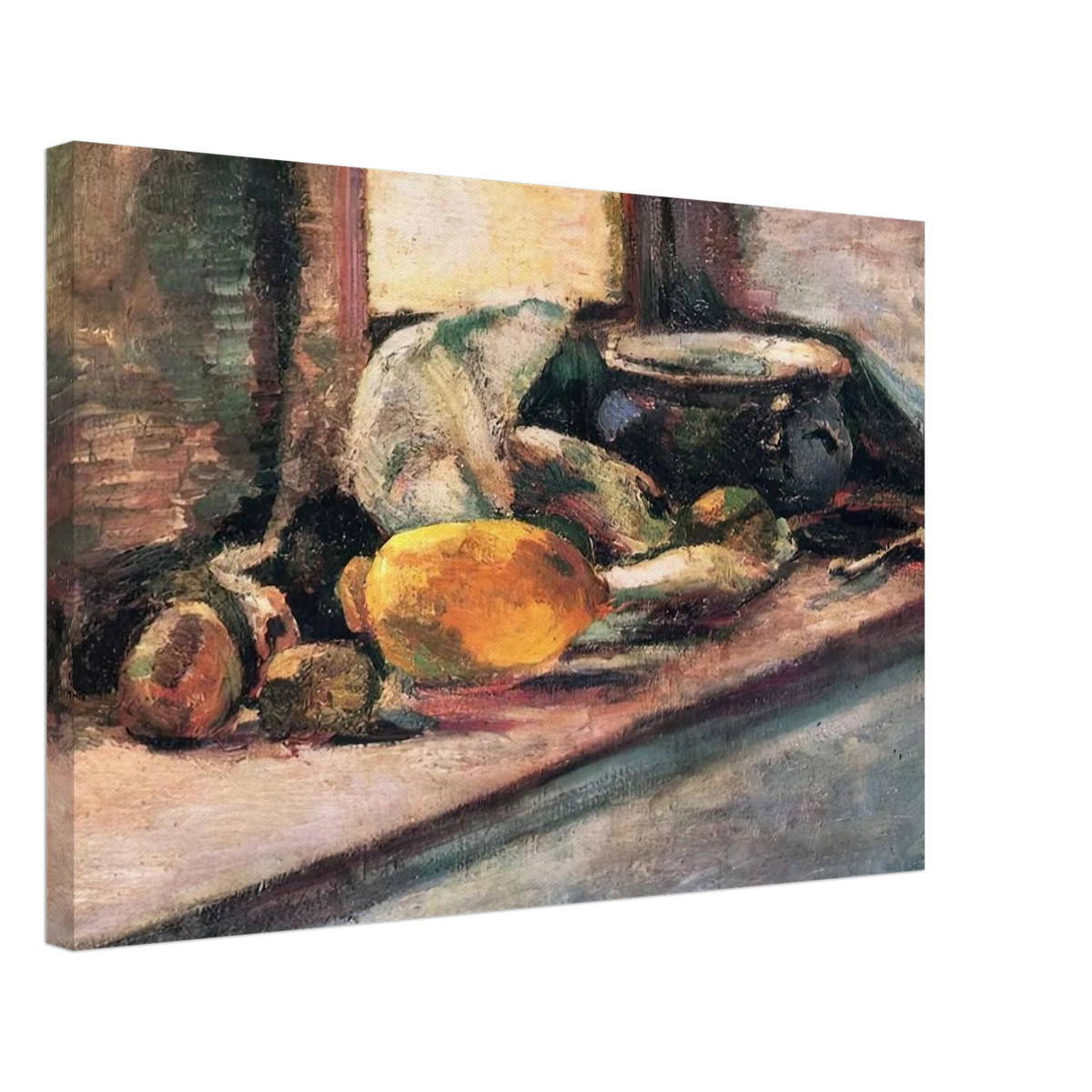 BLUE POT AND LEMON 1897 Canvas | Henri Matisse Canvas | Henri Matisse Print