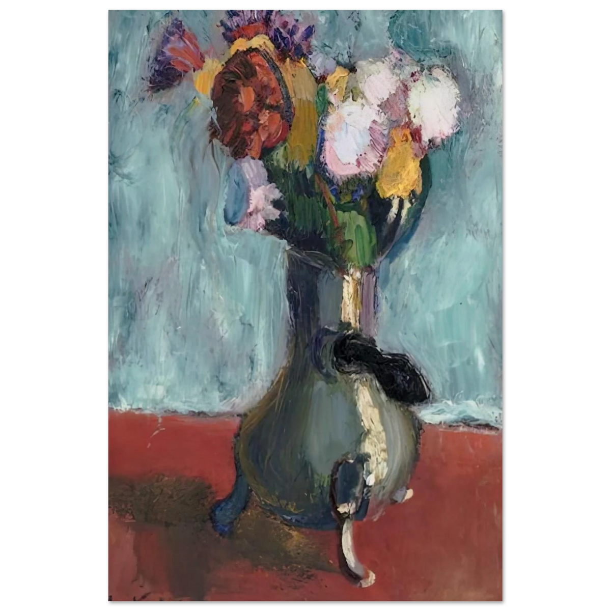 BOUQUET OF FLOWERS IN CHOCOLATE 1902 Poster | Henri Matisse Poster | Henri Matisse Print