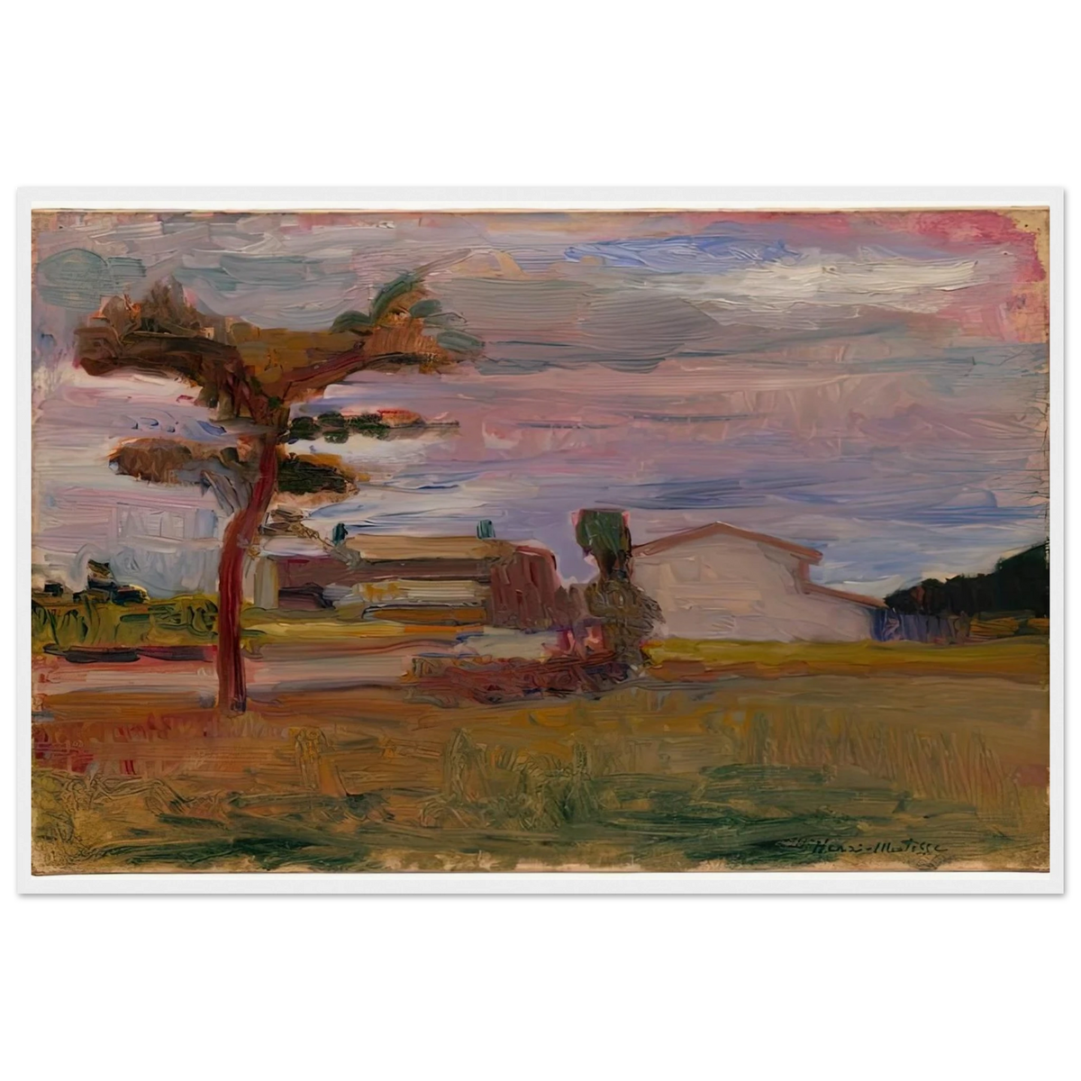 CORSICAN LANDSCAPE 1898 Framed Poster | Henri Matisse Framed Prints Wall Art | Henri Matisse Print