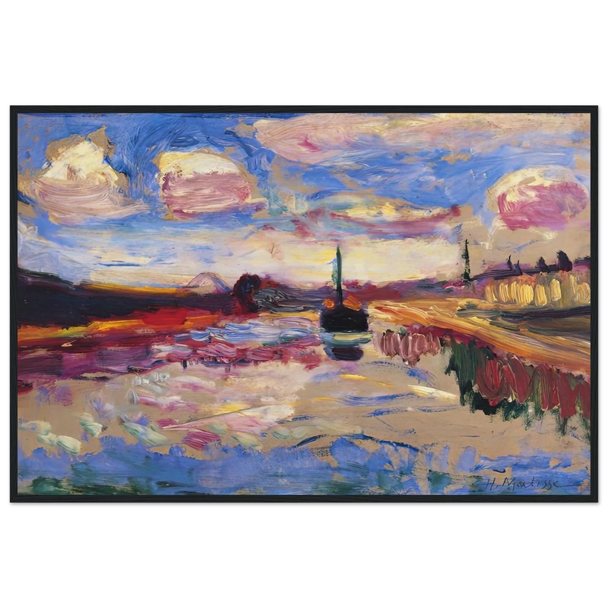 CANAL DU MIDI 1899 Framed Poster | Henri Matisse Framed Prints Wall Art | Henri Matisse Print