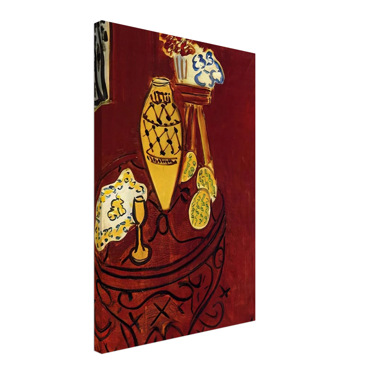 INTERIOR IN VENETIAN RED 1946 Canvas | Henri Matisse Canvas | Henri Matisse Print