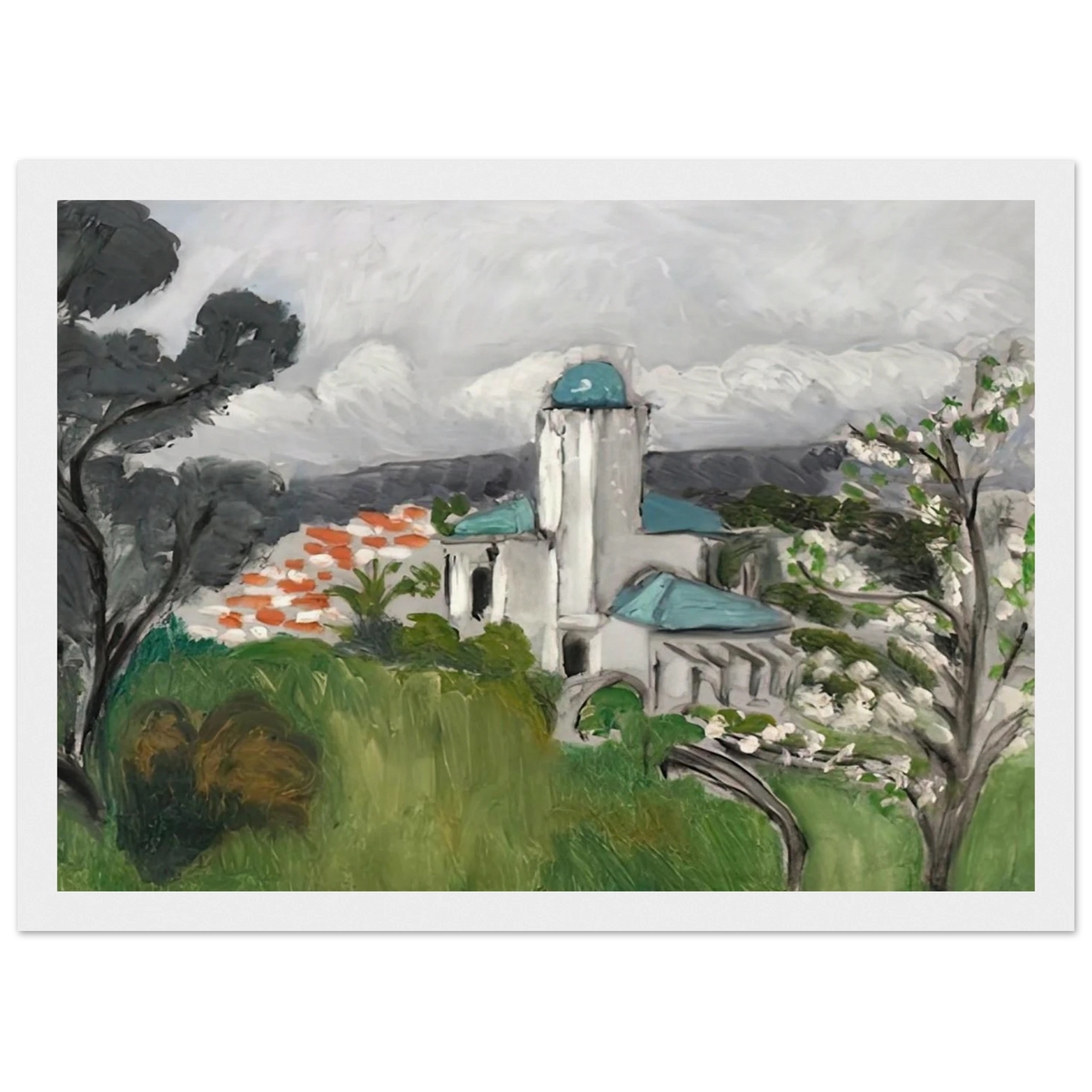 LA VILLA BLEUE 1918 Framed Poster | Henri Matisse Framed Prints Wall Art | Henri Matisse Print