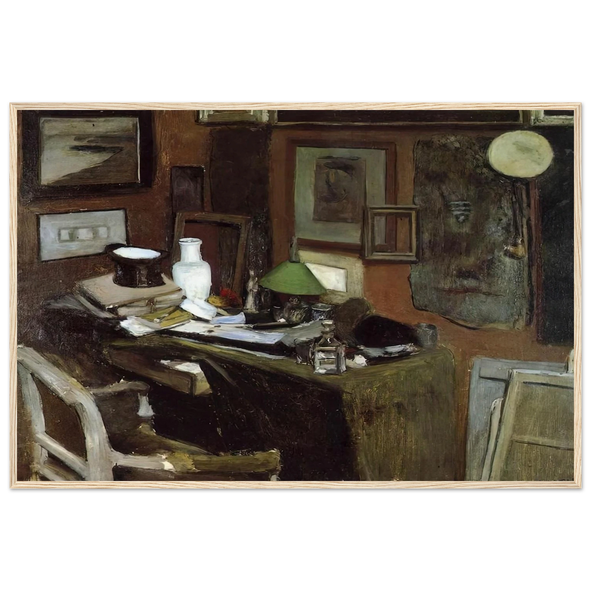 INTERIOR WITH A TOP HAT 1896 Framed Poster | Henri Matisse Framed Prints Wall Art | Henri Matisse Print