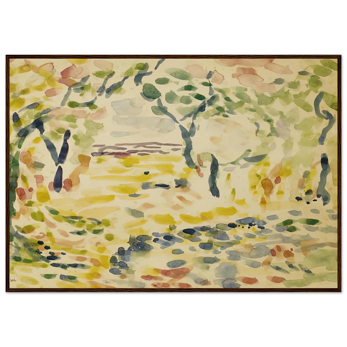 ETUDE POUR LE BONHEUR DE VIVRE 1905 Framed Poster | Henri Matisse Framed Prints Wall Art | Henri Matisse Print