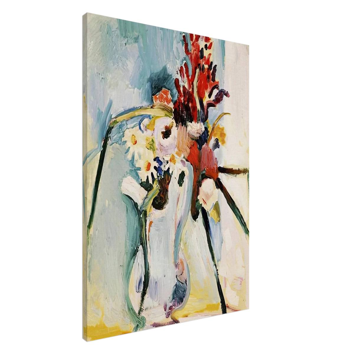 FLOWERS IN A PITCHER 1908 Canvas | Henri Matisse Canvas | Henri Matisse Print