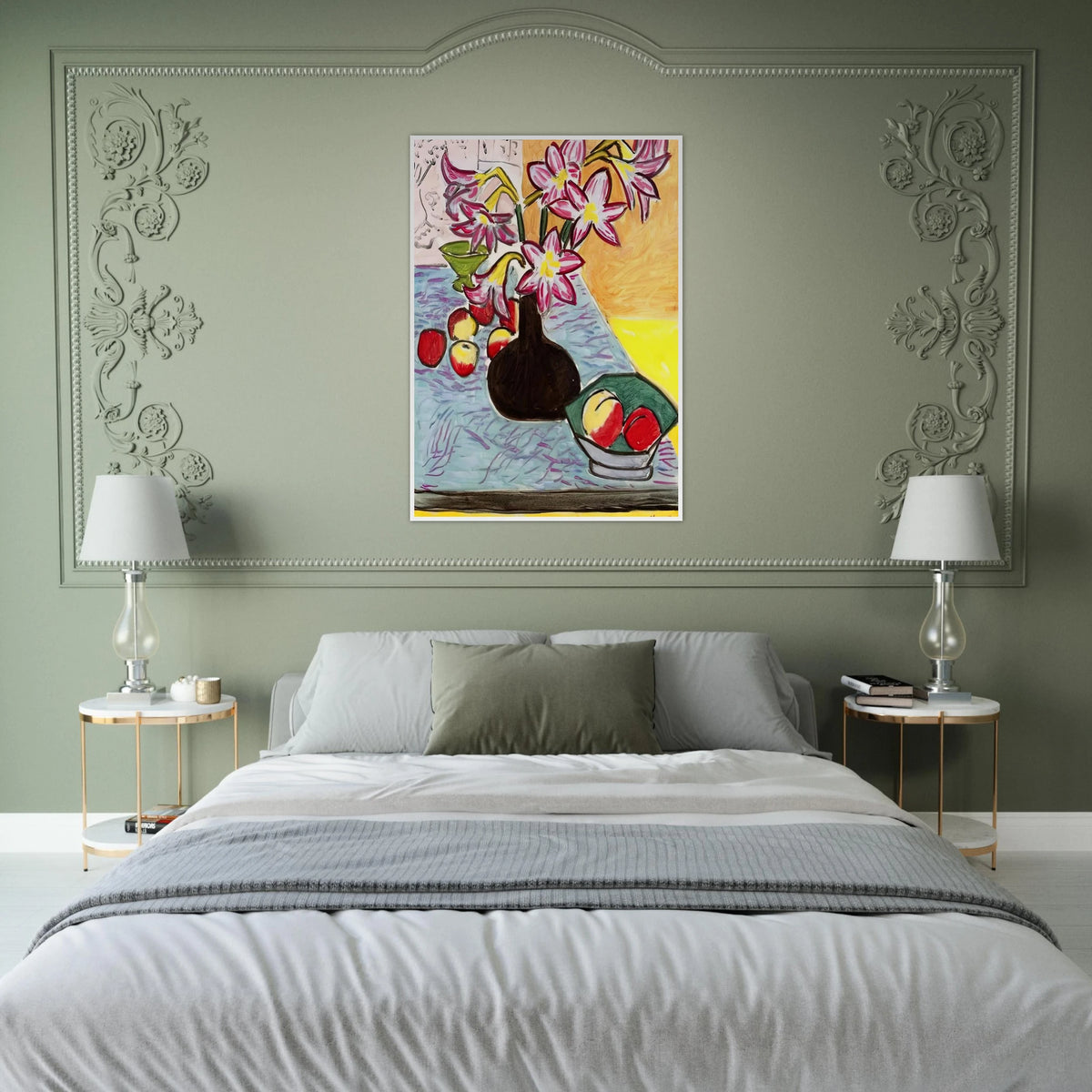 VASE OF AMARYLLIS 1941 Framed Poster | Henri Matisse Framed Prints Wall Art | Henri Matisse Print