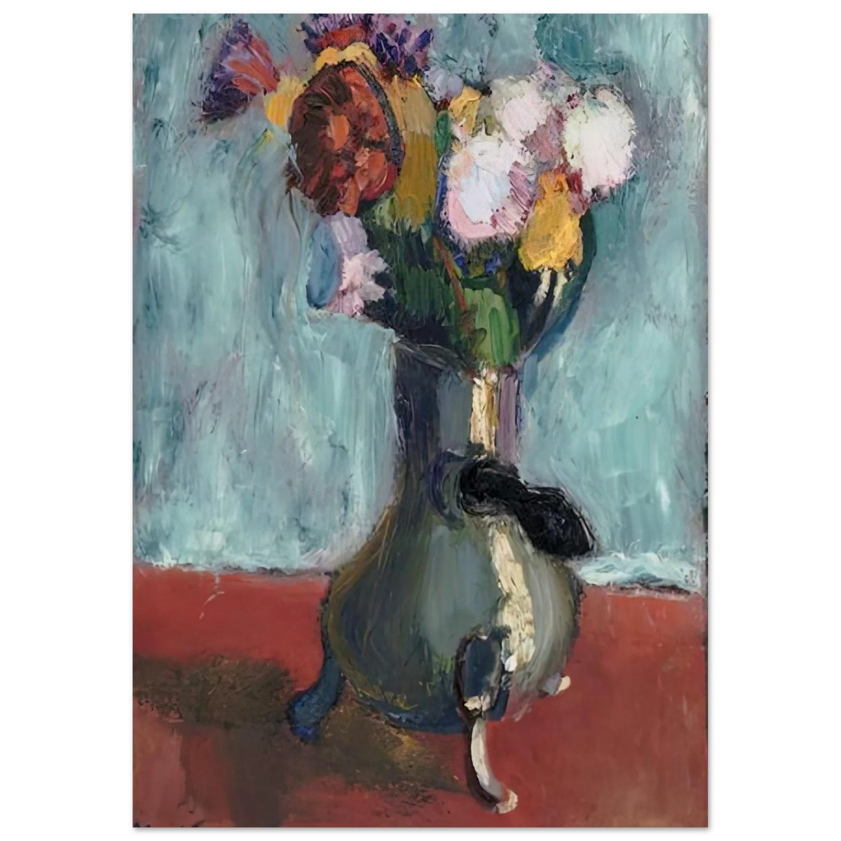 BOUQUET OF FLOWERS IN CHOCOLATE 1902 Poster | Henri Matisse Poster | Henri Matisse Print