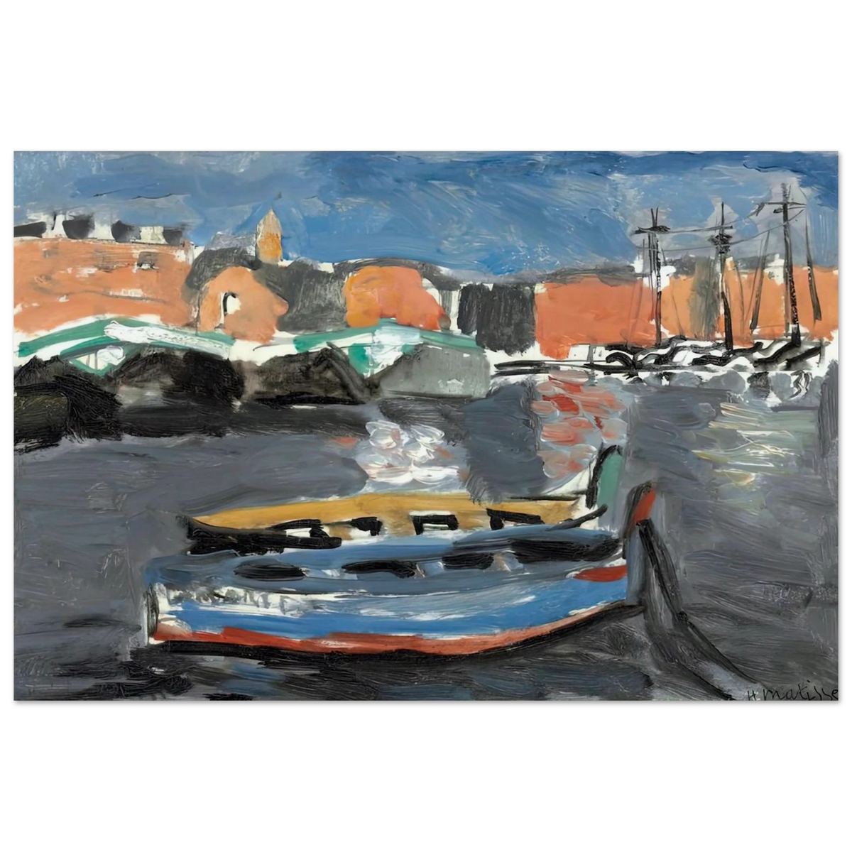 PORT DE MARSEILLE 1917 Poster | Henri Matisse Poster | Henri Matisse Print