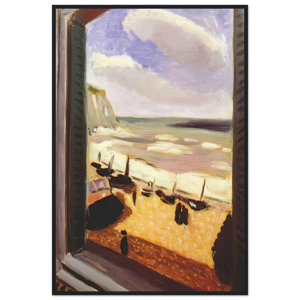 OPEN WINDOW AT ETRETAT 1921 Framed Poster | Henri Matisse Framed Prints Wall Art | Henri Matisse Print