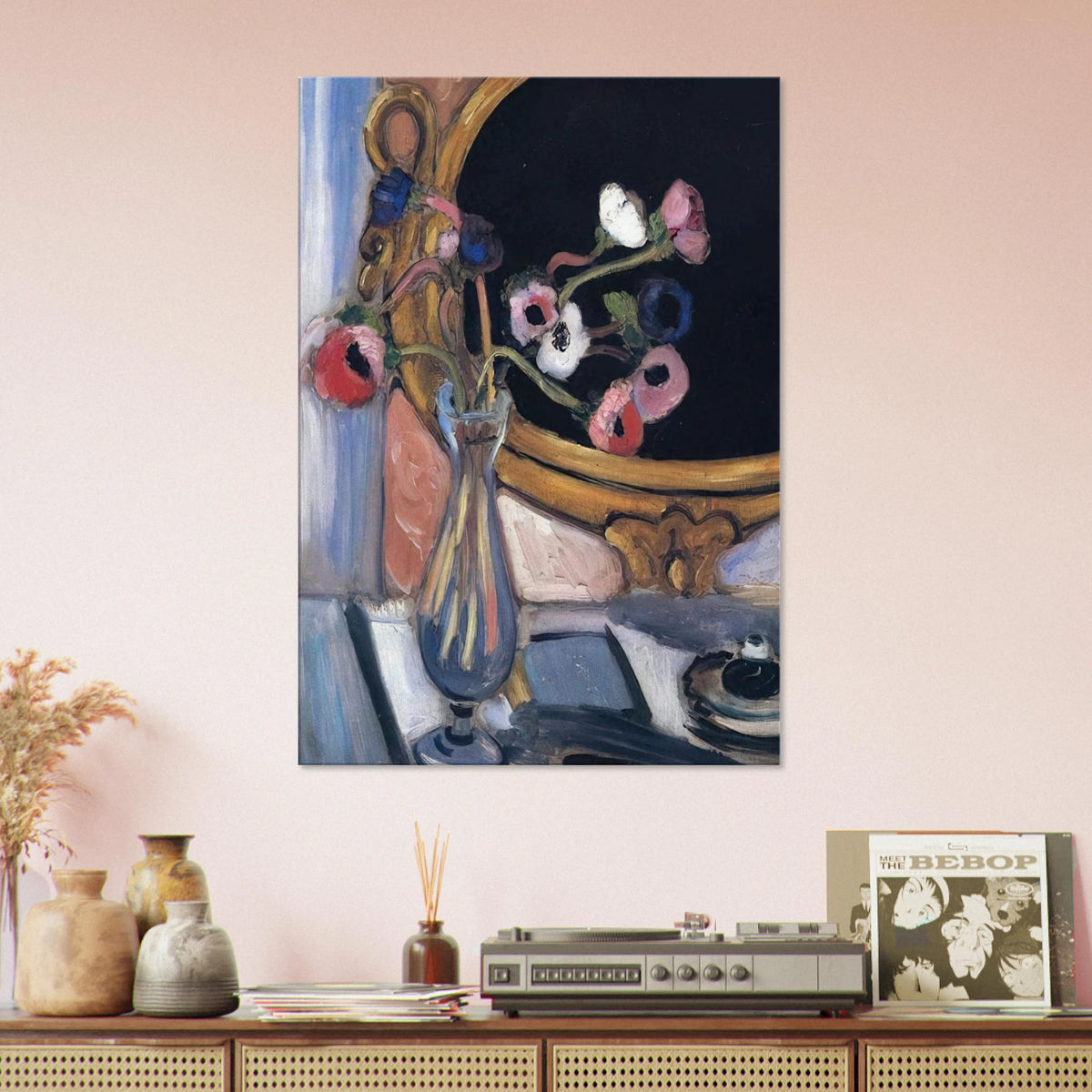 ANEMONE AND MIRROR 1920 Canvas | Henri Matisse Canvas | Henri Matisse Print