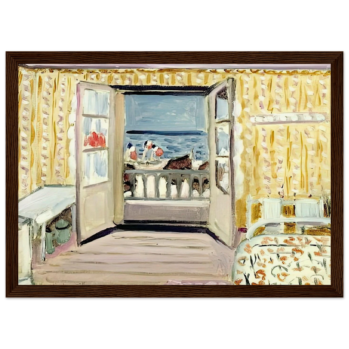 INTERIOR JULY 14TH ETRETAT 1920 Framed Poster | Henri Matisse Framed Prints Wall Art | Henri Matisse Print