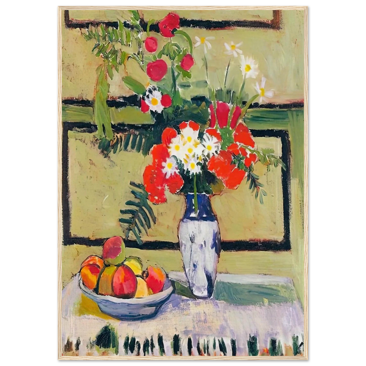 FLOWERS AND FRUIT 1909 Framed Poster | Henri Matisse Framed Prints Wall Art | Henri Matisse Print