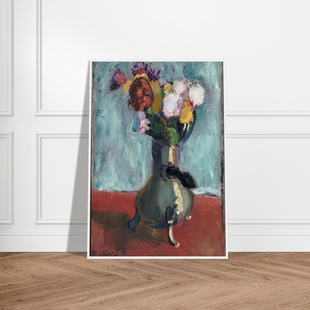 BOUQUET OF FLOWERS IN CHOCOLATE 1902 Framed Poster | Henri Matisse Framed Prints Wall Art | Henri Matisse Print