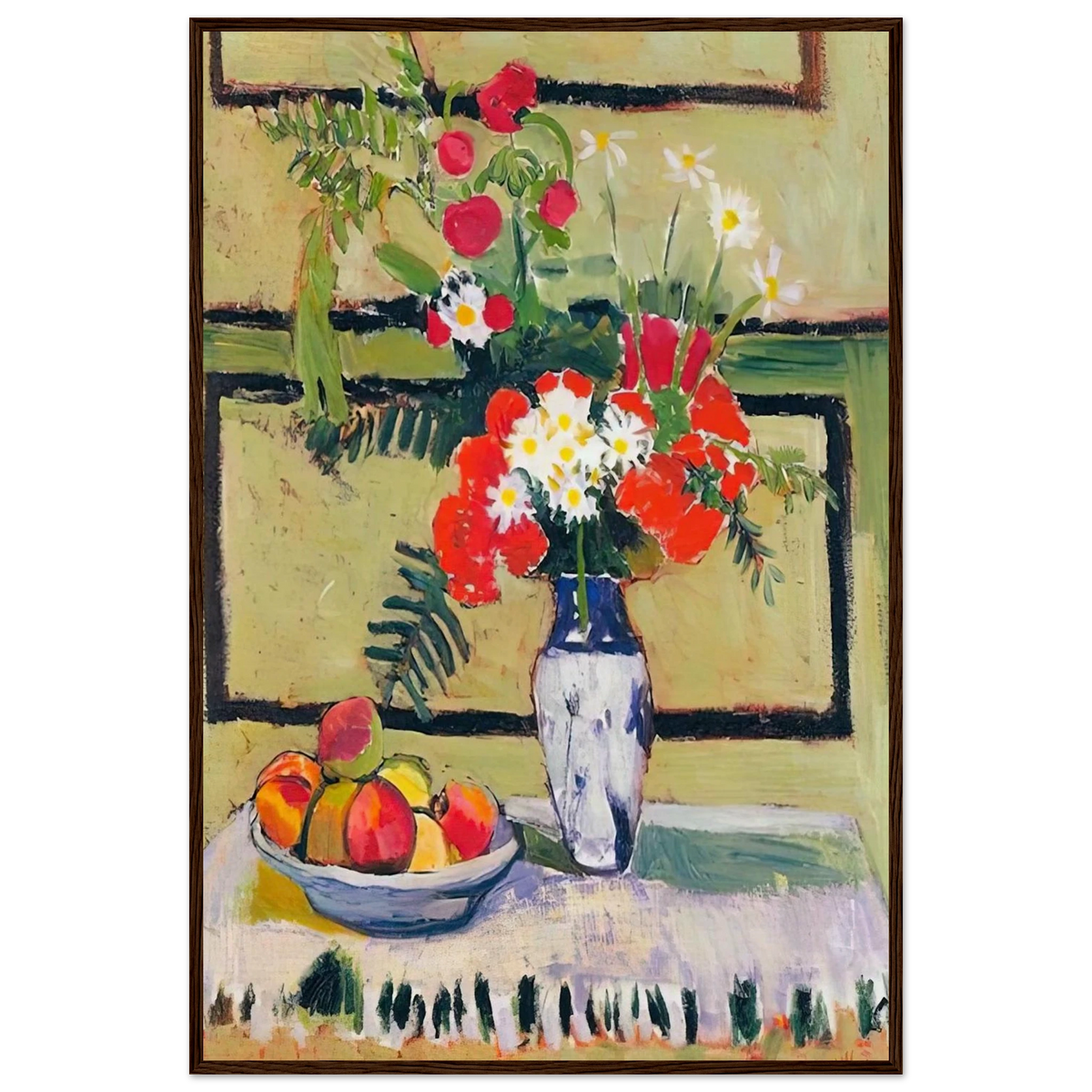 FLOWERS AND FRUIT 1909 Framed Poster | Henri Matisse Framed Prints Wall Art | Henri Matisse Print