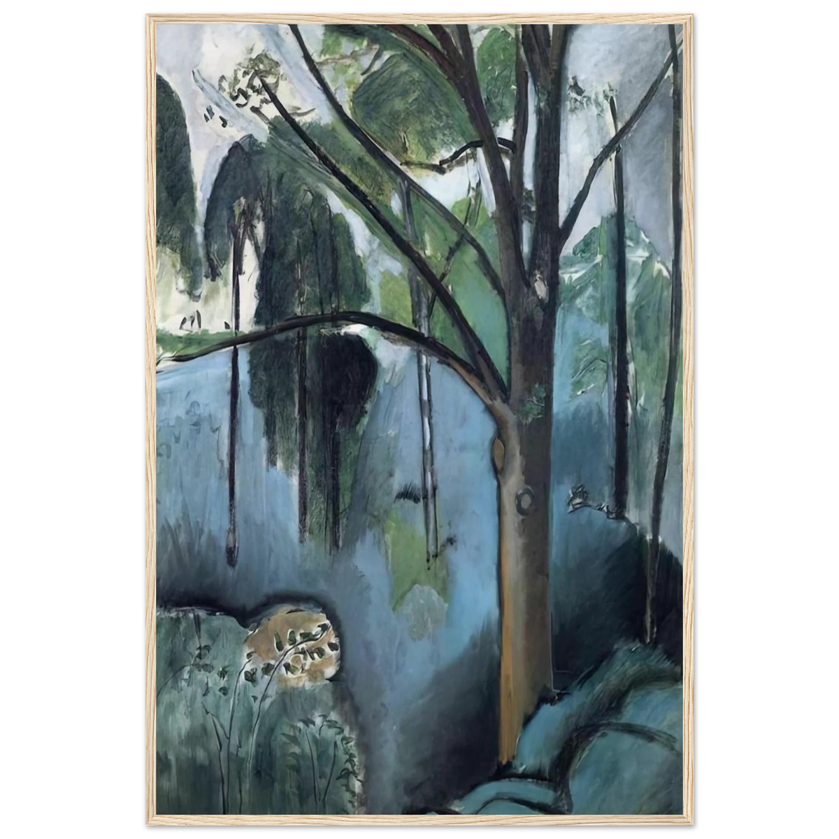 TRIVAUX POND 1917 Framed Poster | Henri Matisse Framed Prints Wall Art | Henri Matisse Print