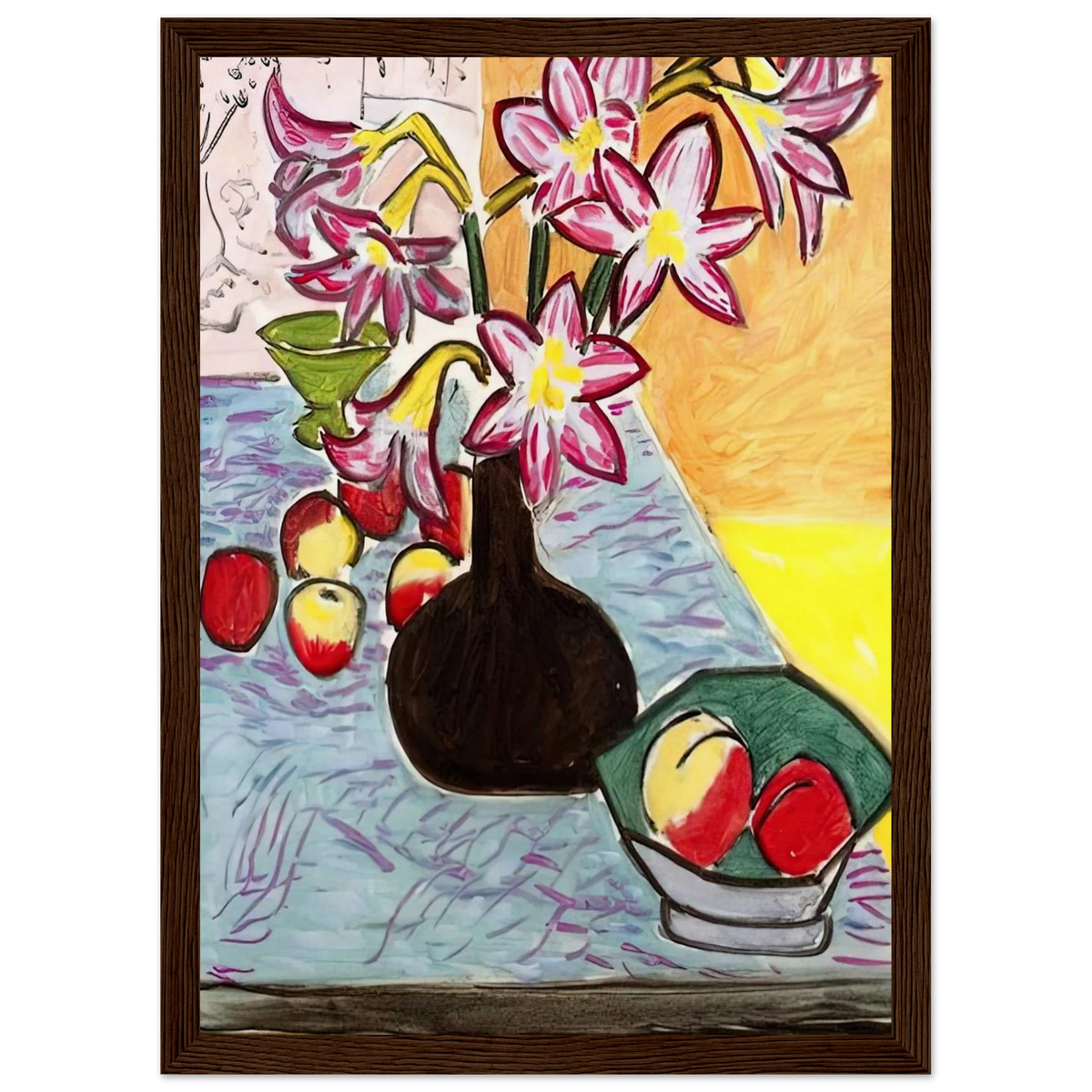 VASE OF AMARYLLIS 1941 Framed Poster | Henri Matisse Framed Prints Wall Art | Henri Matisse Print