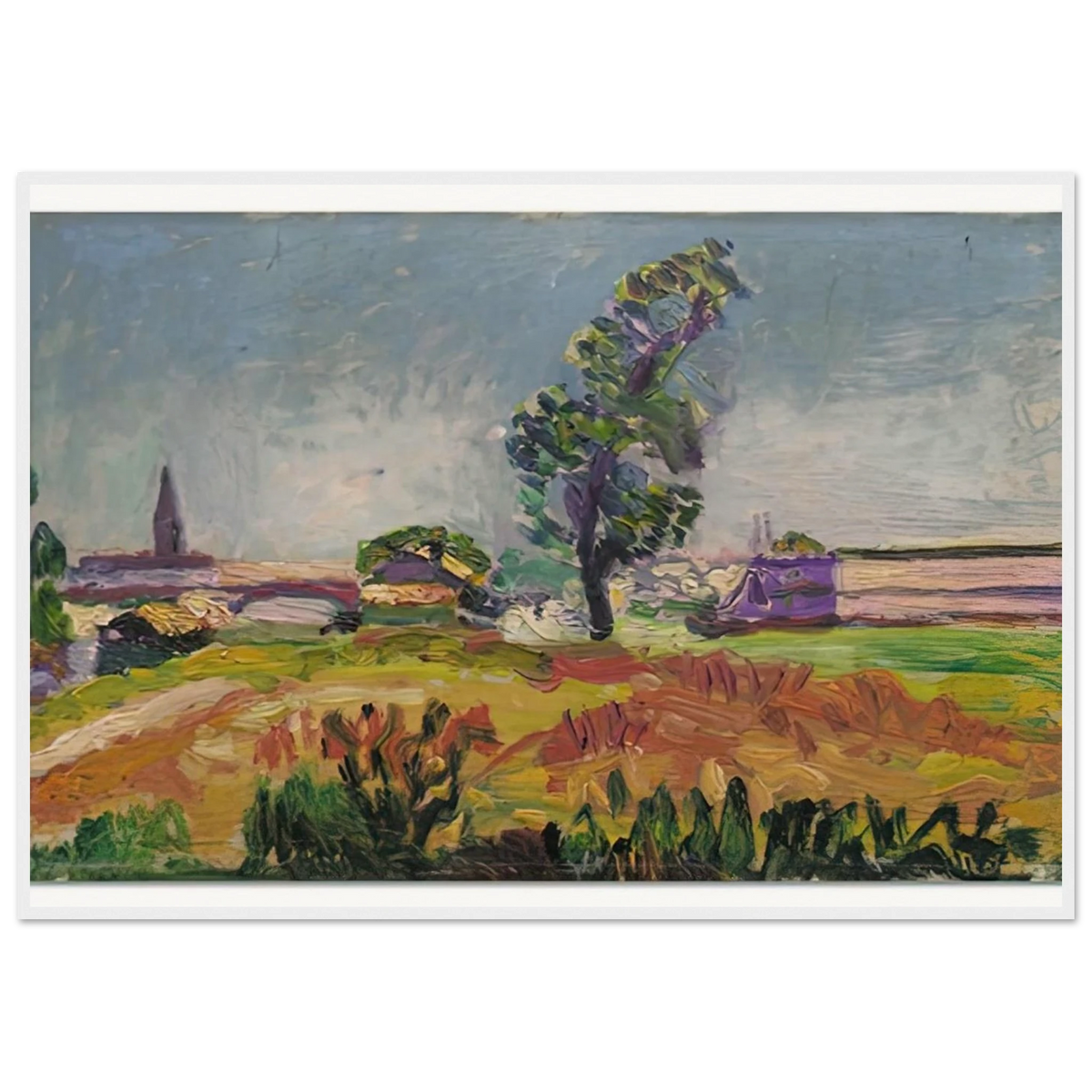 PAYSAGE DES ENVIRONS DE TOULOUSE LE PONT DES DEMOISELLES 1898 Framed Poster | Henri Matisse Framed Prints Wall Art | Henri Matisse Print