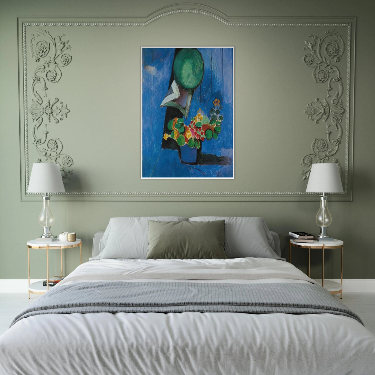 FLOWERS AND CERAMIC PLATE 1913 Framed Poster | Henri Matisse Framed Prints Wall Art | Henri Matisse Print