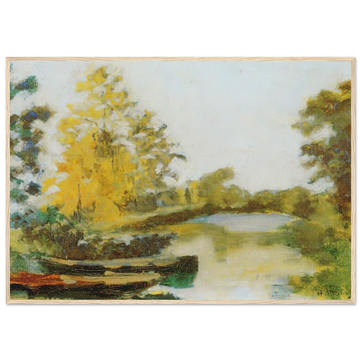 BANKS OF THE CANAL 1903 Framed Poster | Henri Matisse Framed Prints Wall Art | Henri Matisse Print