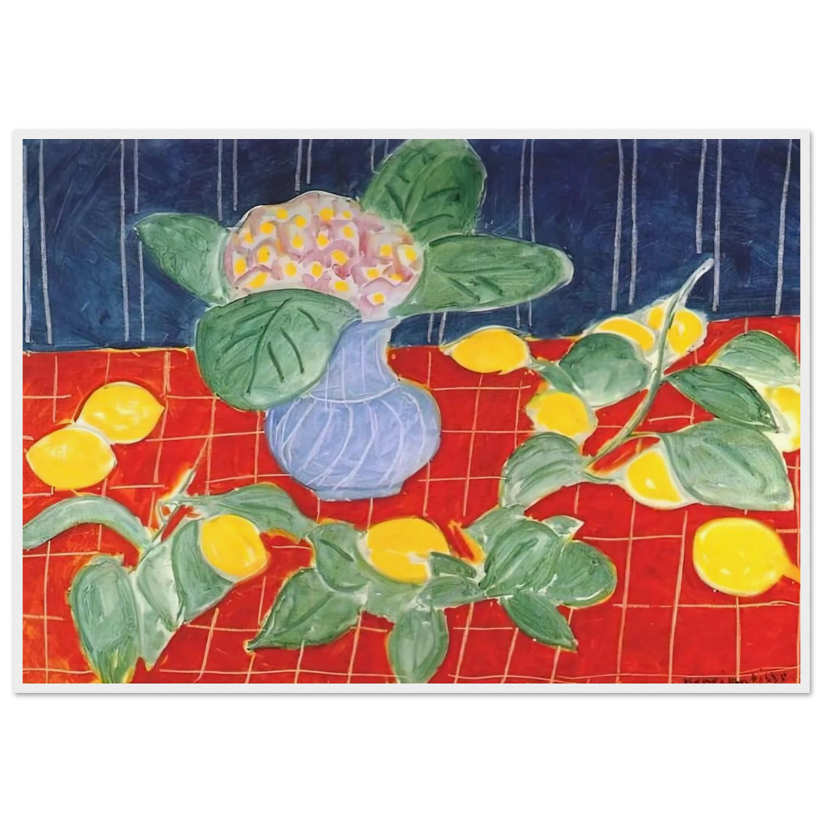 LEMONS AND SAXIFRAGES 1943 Framed Poster | Henri Matisse Framed Prints Wall Art | Henri Matisse Print