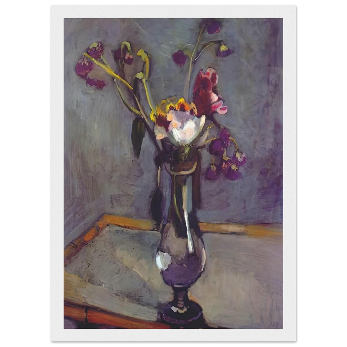 BOUQUET ON A BAMBOO TABLE 1903 Framed Poster | Henri Matisse Framed Prints Wall Art | Henri Matisse Print