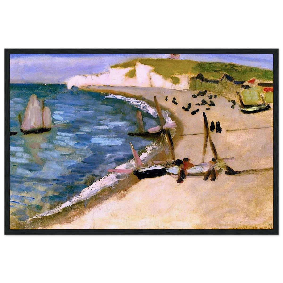 AHT AMONT CLIFFS AT ETRETAT 1921 Framed Poster | Henri Matisse Framed Prints Wall Art | Henri Matisse Print
