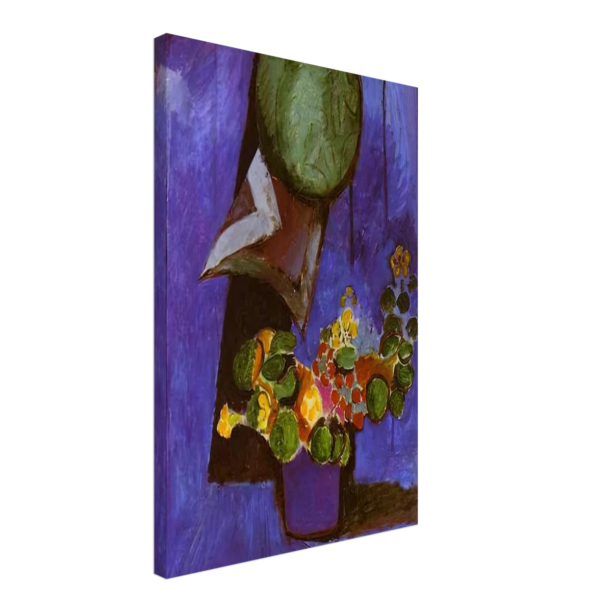 FLOWERS AND CERAMIC PLATE Canvas | Henri Matisse Canvas | Henri Matisse Print