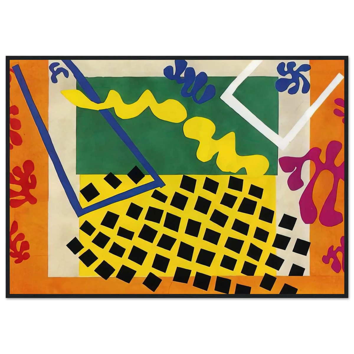 CUT OUTS 3 Framed Poster | Henri Matisse Framed Prints Wall Art | Henri Matisse Print