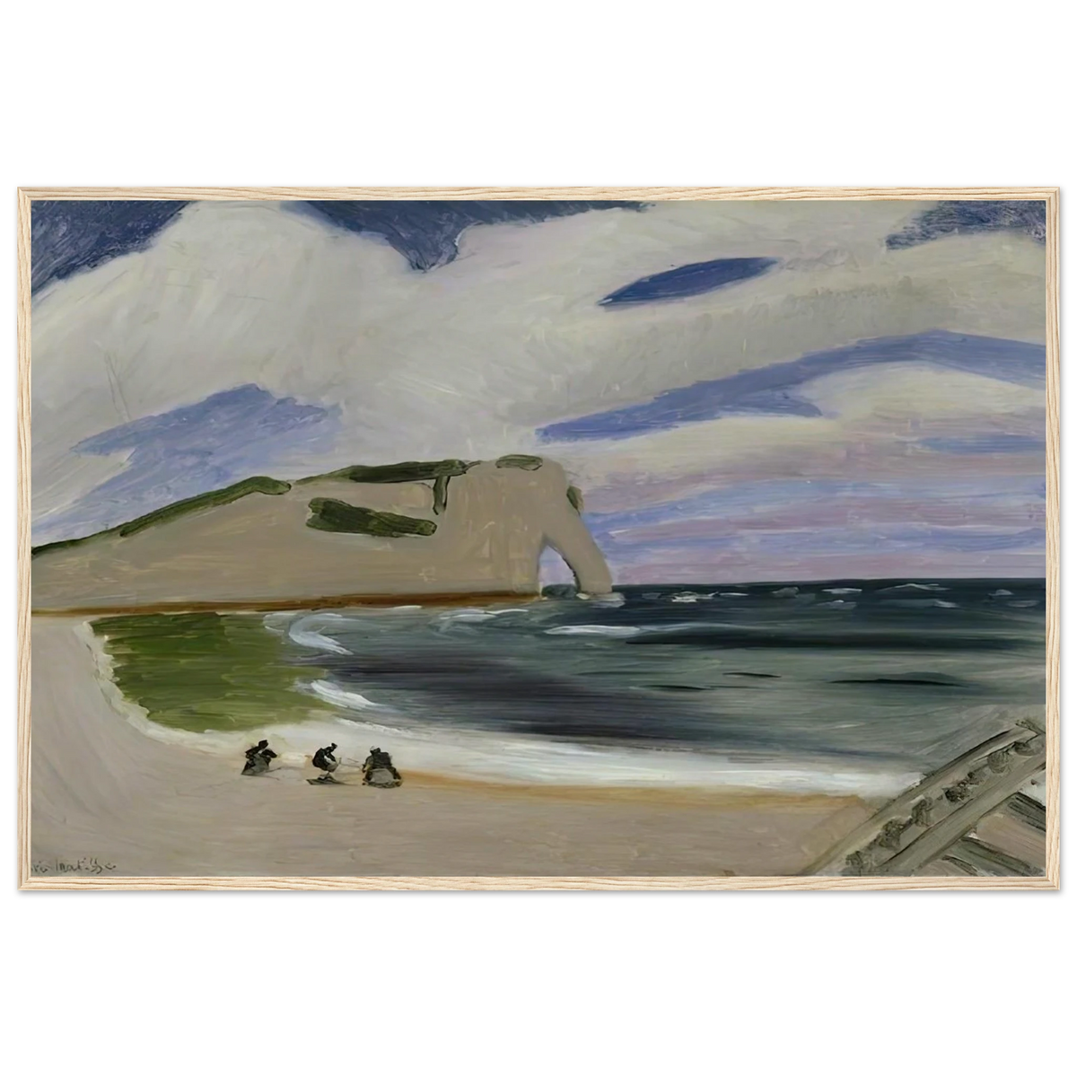 WOMEN ON THE BEACH ETRETAT 1920 Framed Poster | Henri Matisse Framed Prints Wall Art | Henri Matisse Print