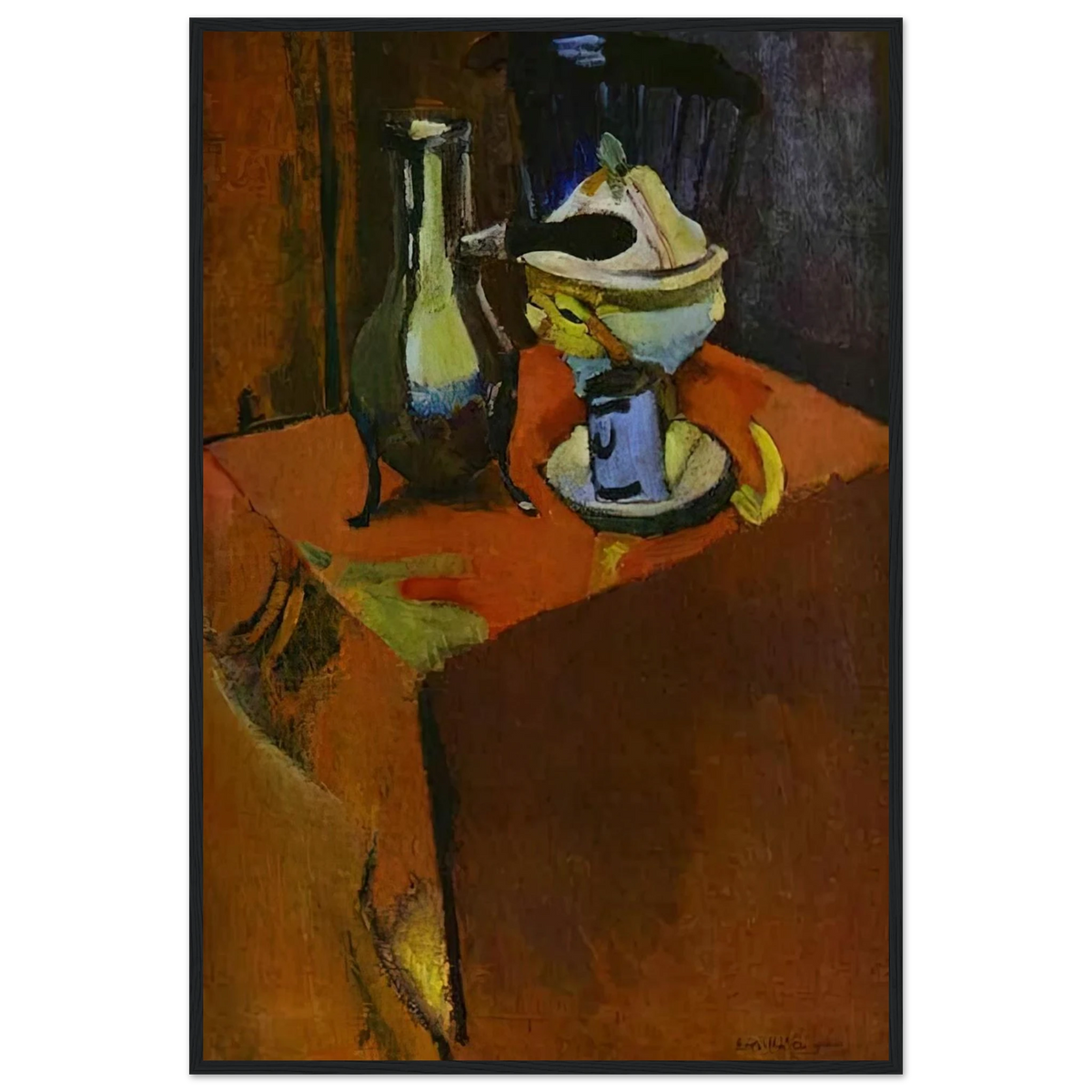DISHES ON A TABLE 1900 Framed Poster | Henri Matisse Framed Prints Wall Art | Henri Matisse Print
