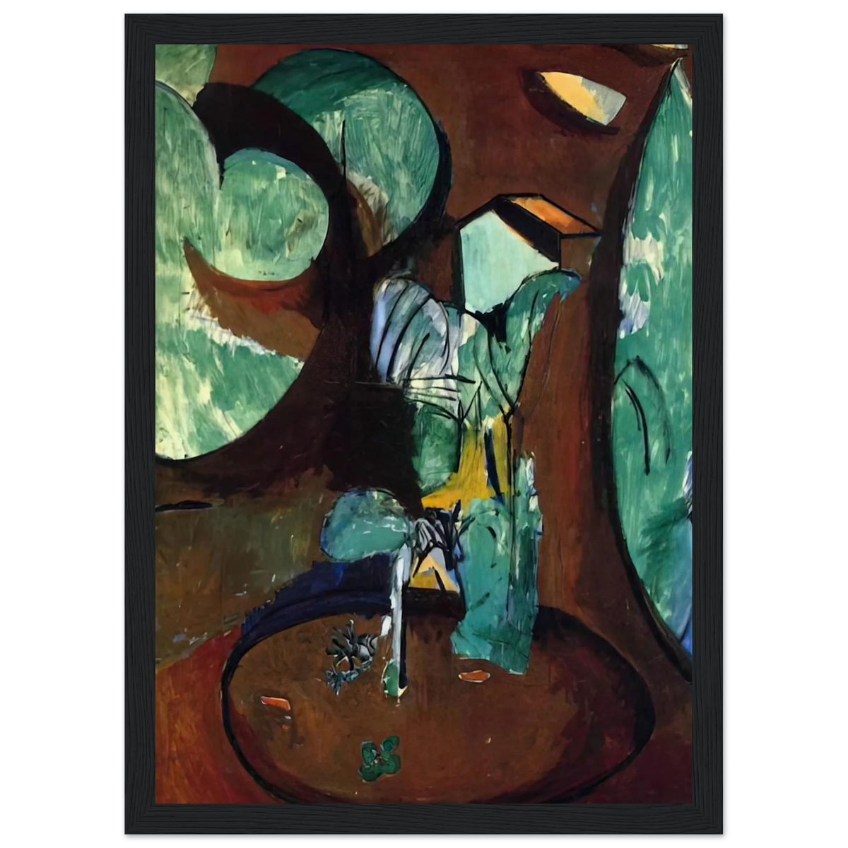 GARDEN AT ISSY Framed Poster | Henri Matisse Framed Prints Wall Art | Henri Matisse Print