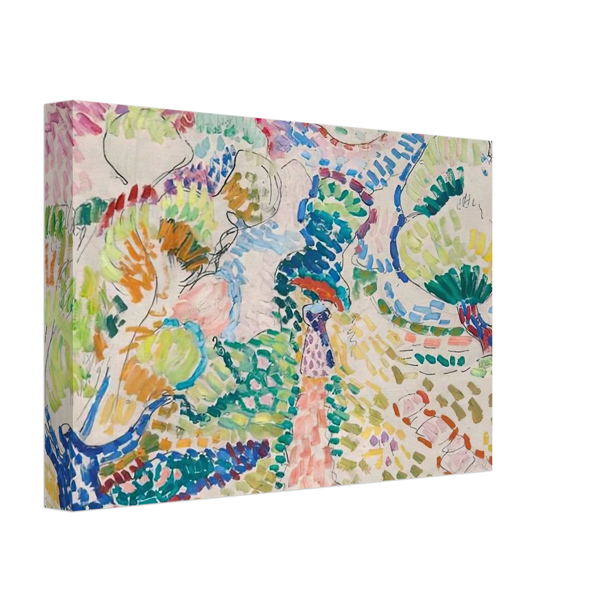 MADAME MATISSE IN THE OLIVE GROVE 1905 Canvas | Henri Matisse Canvas | Henri Matisse Print