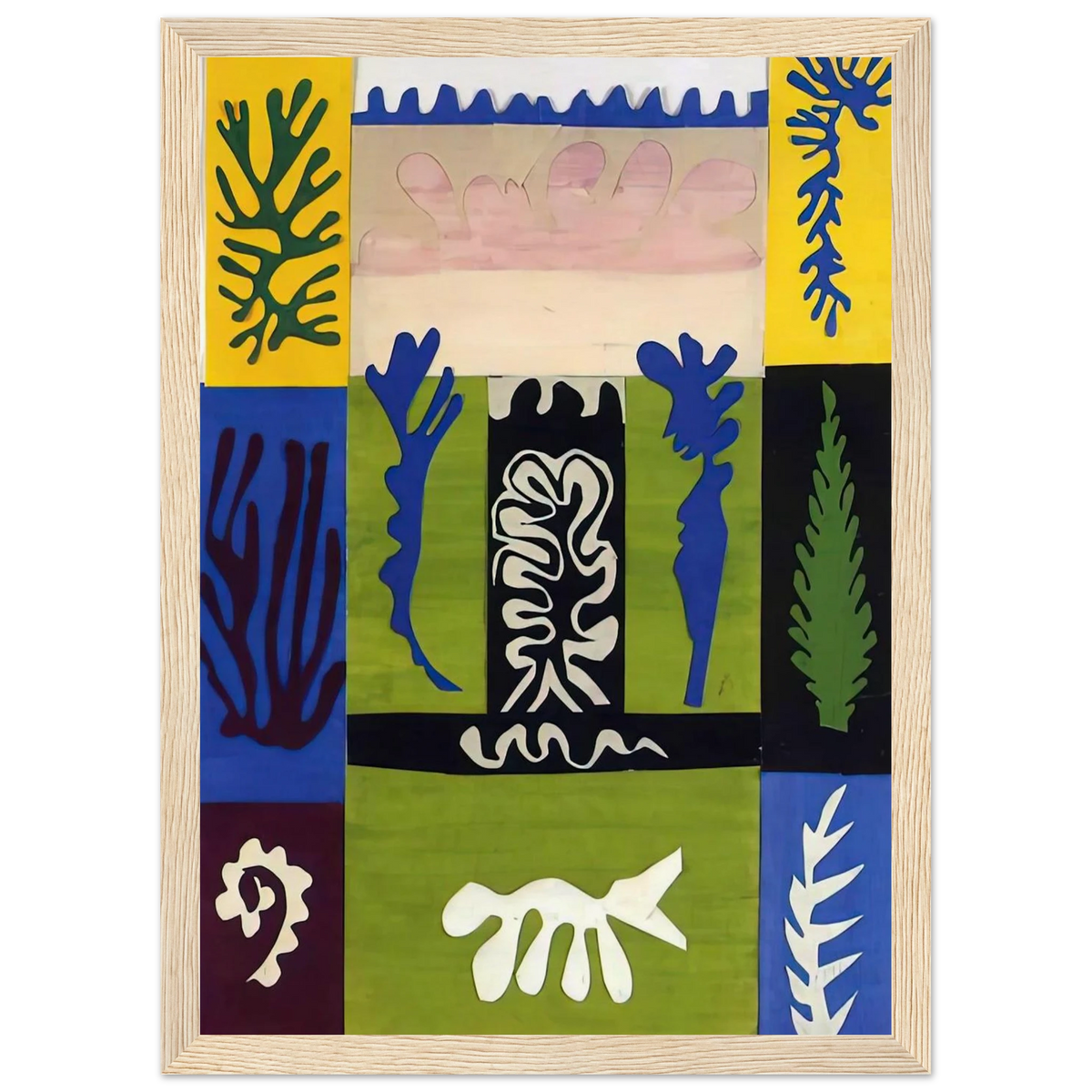 CUT OUTS 5 Framed Poster | Henri Matisse Framed Prints Wall Art | Henri Matisse Print