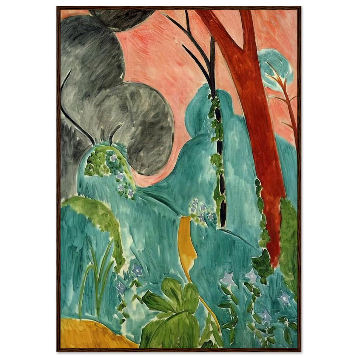 MORACCAN GARDEN 1912 Framed Poster | Henri Matisse Framed Prints Wall Art | Henri Matisse Print