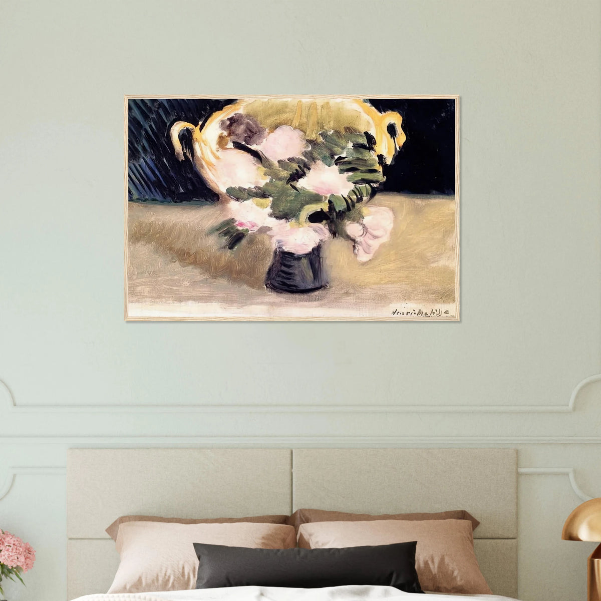 FLOWERS 1919 Framed Poster | Henri Matisse Framed Prints Wall Art | Henri Matisse Print