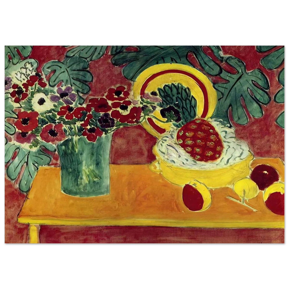 PINEAPPLE AND ANEMONES 1940 Poster | Henri Matisse Poster | Henri Matisse Print
