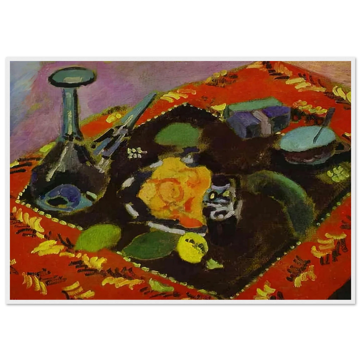 DISHES AND FRUIT 1906 Framed Poster | Henri Matisse Framed Prints Wall Art | Henri Matisse Print
