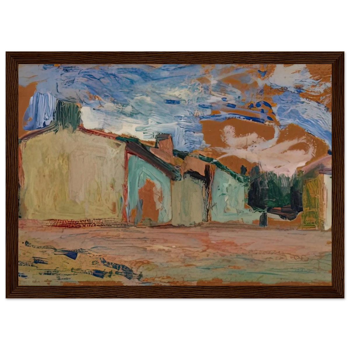 HOUSES FENOUILLET 1898 Framed Poster | Henri Matisse Framed Prints Wall Art | Henri Matisse Print