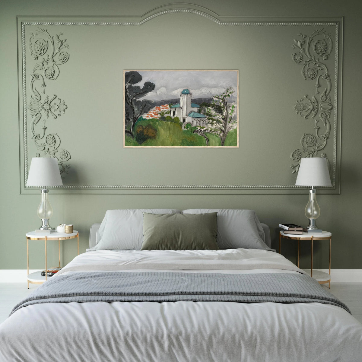 LA VILLA BLEUE 1918 Framed Poster | Henri Matisse Framed Prints Wall Art | Henri Matisse Print