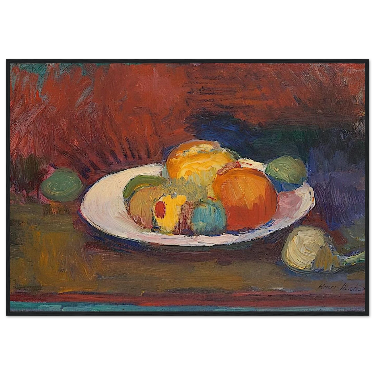 ASSIETTE DE FRUITS FRUIT DISH 1902 Framed Poster | Henri Matisse Framed Prints Wall Art | Henri Matisse Print