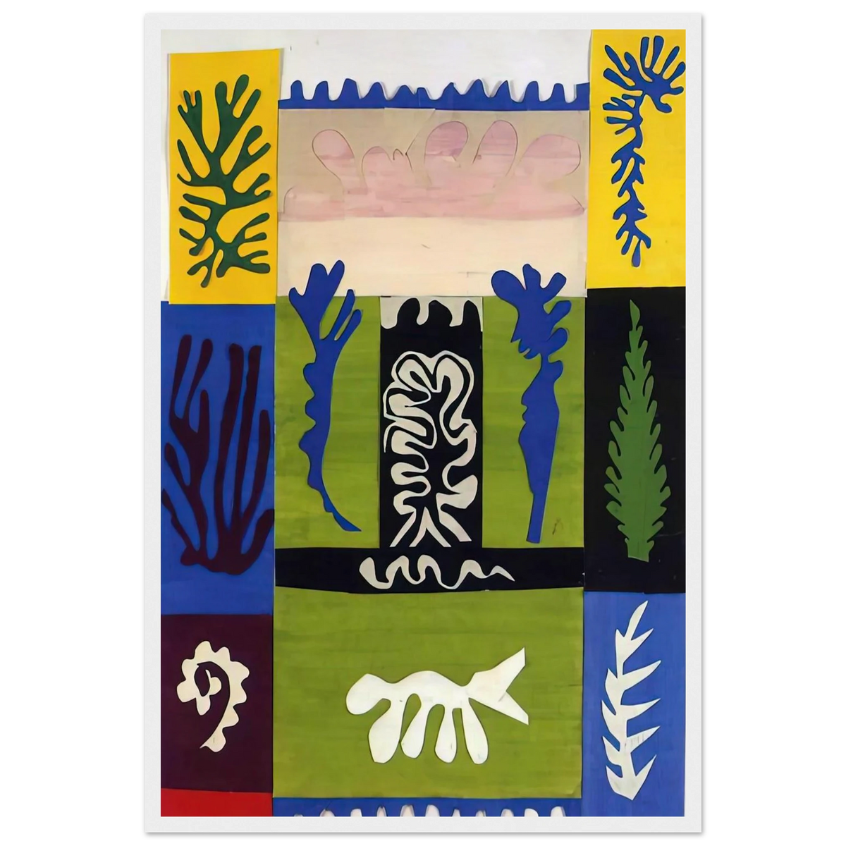 CUT OUTS 5 Framed Poster | Henri Matisse Framed Prints Wall Art | Henri Matisse Print