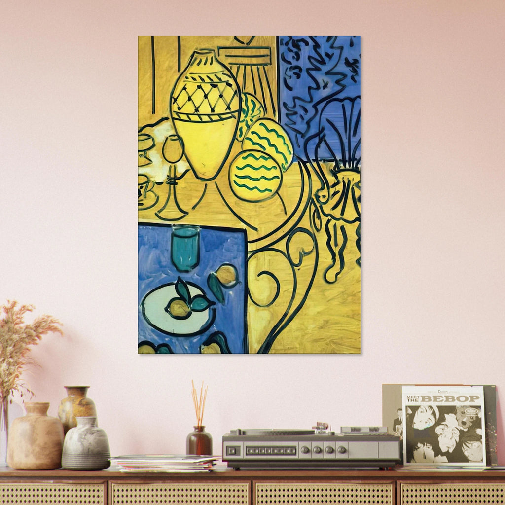 INTERIOR IN YELLOW 1946 Canvas | Henri Matisse Canvas | Henri Matisse Print